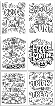 Free Printable Fun Halloween Coloring Pages - The Artisan Life