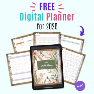 Free Hyperlinked 2026 Digital Planner - The Artisan Life