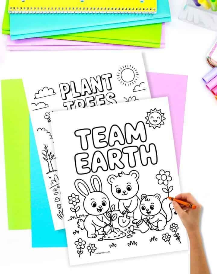 Cute Earth Day Coloring Pages - The Artisan Life