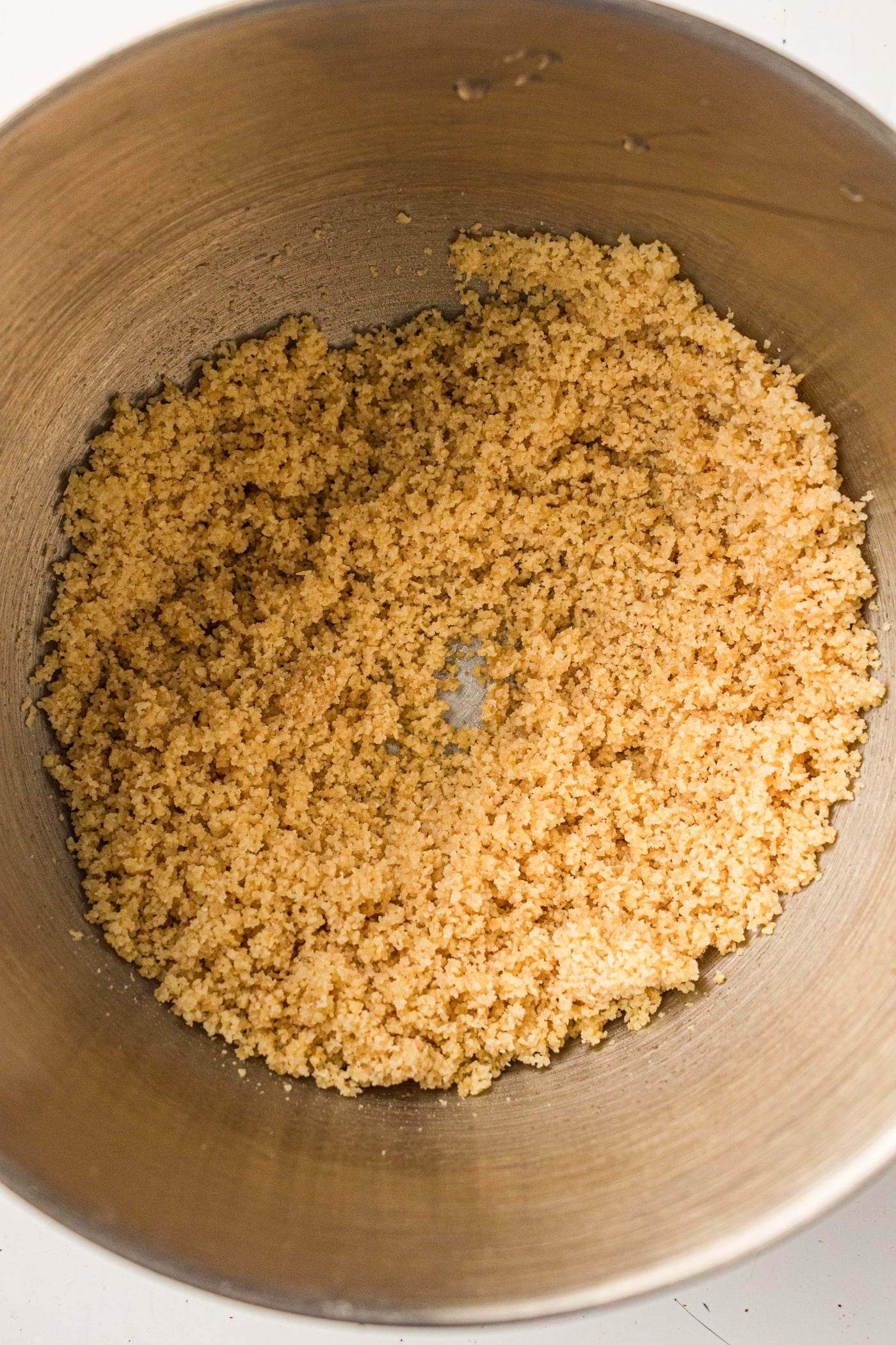 a shaggy dough of almond flour