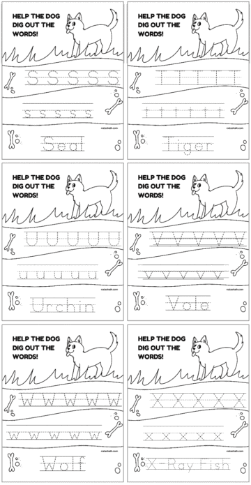 Free Printable Animal Alphabet Handwriting Practice Pages - The Artisan ...