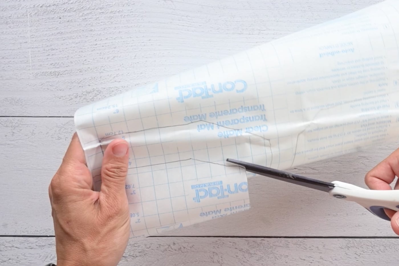 cutting out contact paper