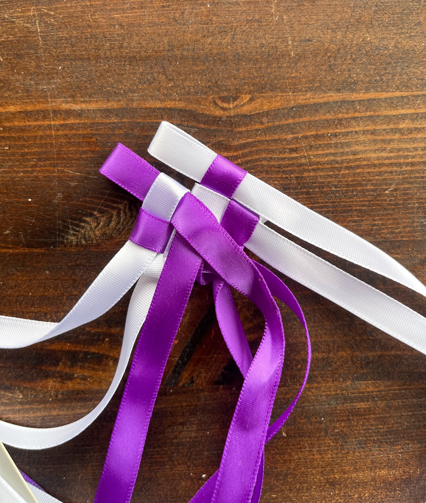 baking a braided hawaiian ribbon lei