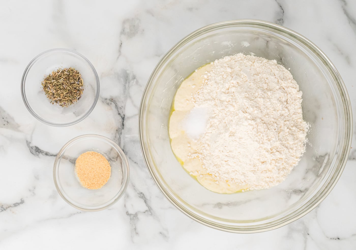 adding flour to discard for sourdough discord crackers
