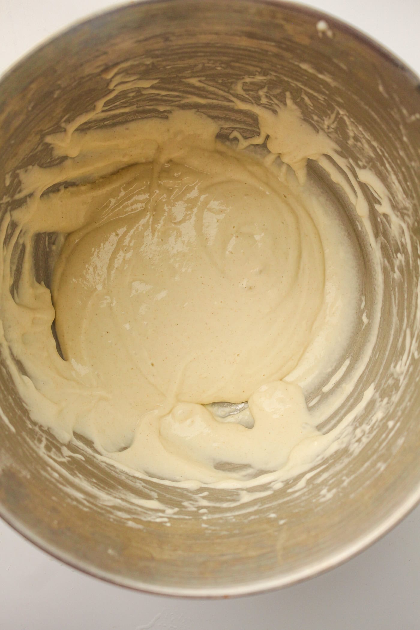 a bowl with the mixed base for homemade puffy sidewalk paint