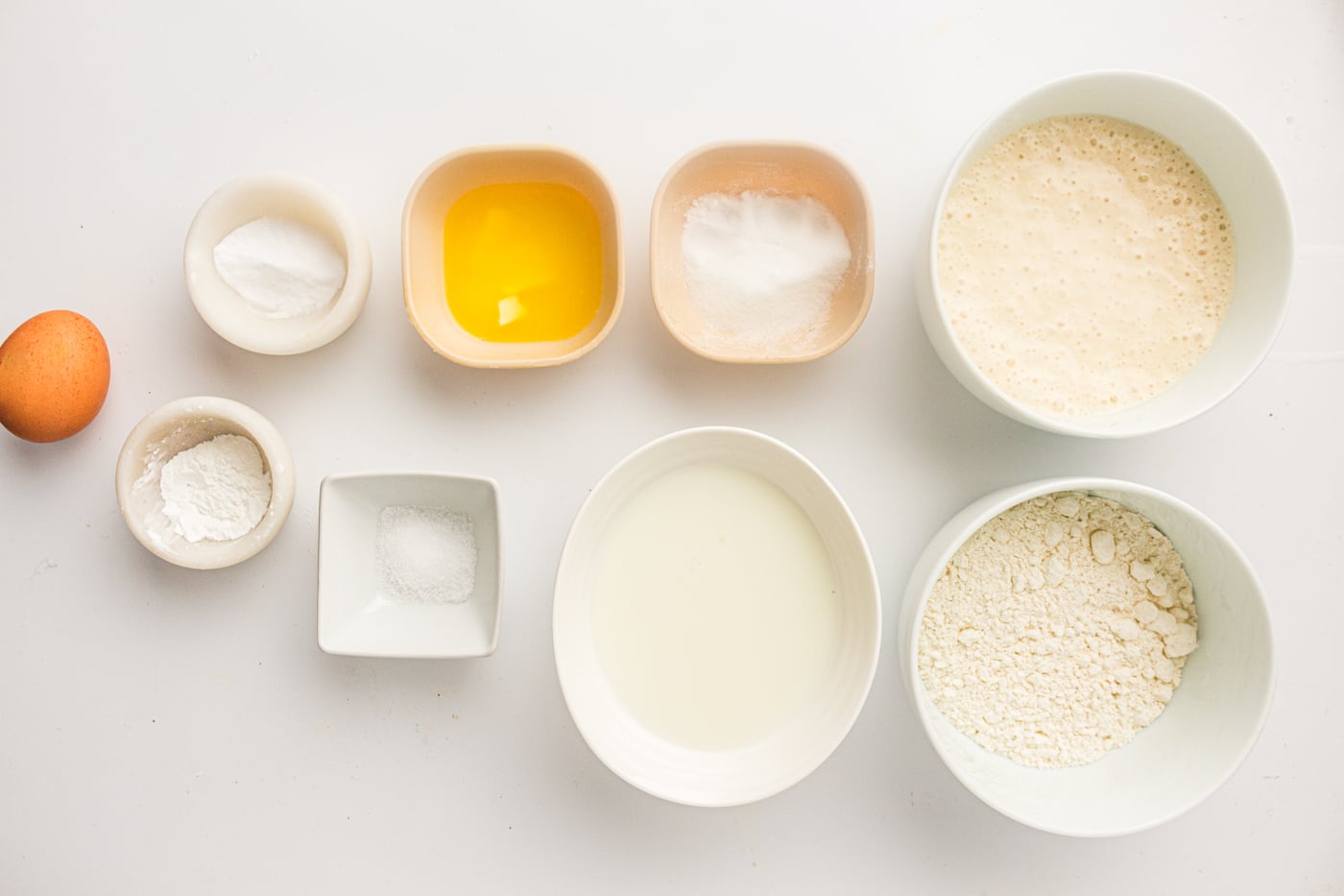 ingredients for sourdough discard pancakes