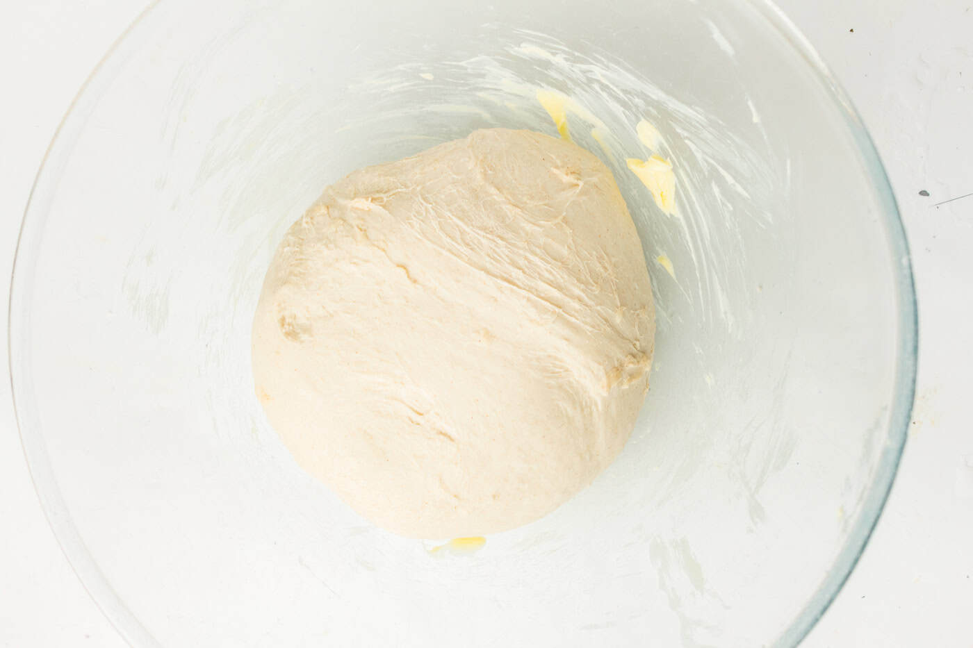 sourdough dough ball smooth and in a bowl