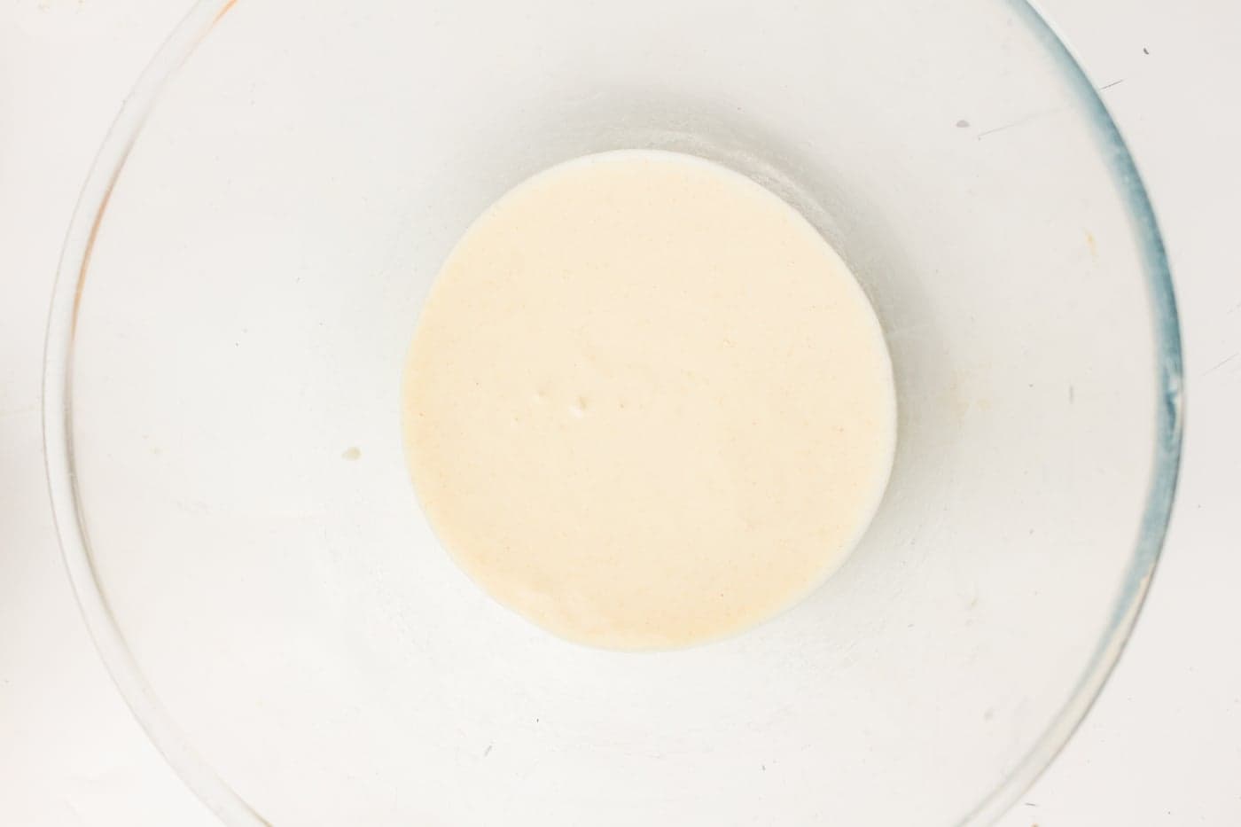 wet ingredients for making loaf of sourdough sandwich bread