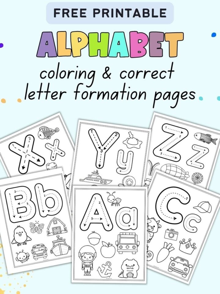 Free Printable Alphabet Handprint Crafts - The Artisan Life