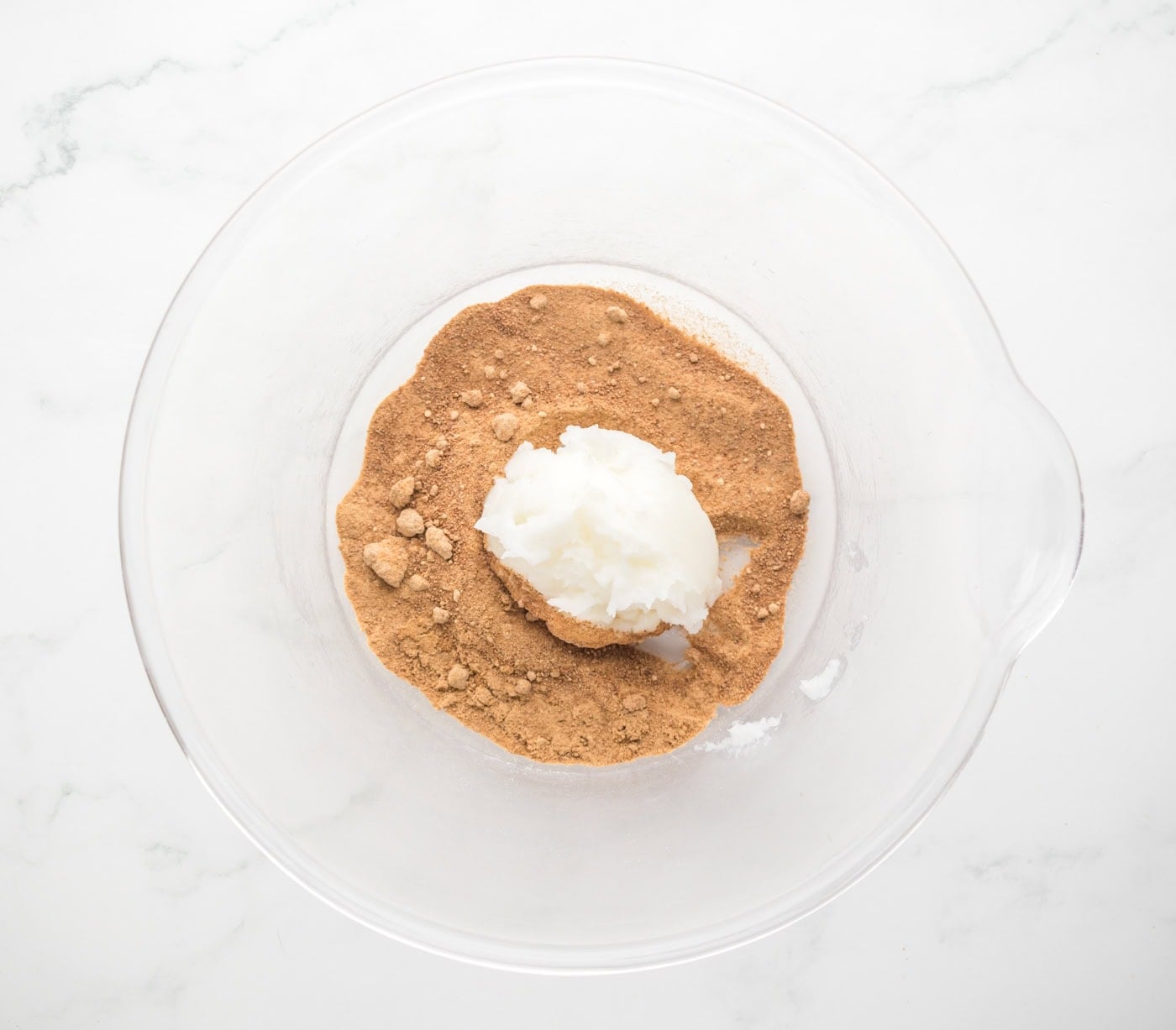 mixing sugar and coconut oil for dairy free healthy snickers bars