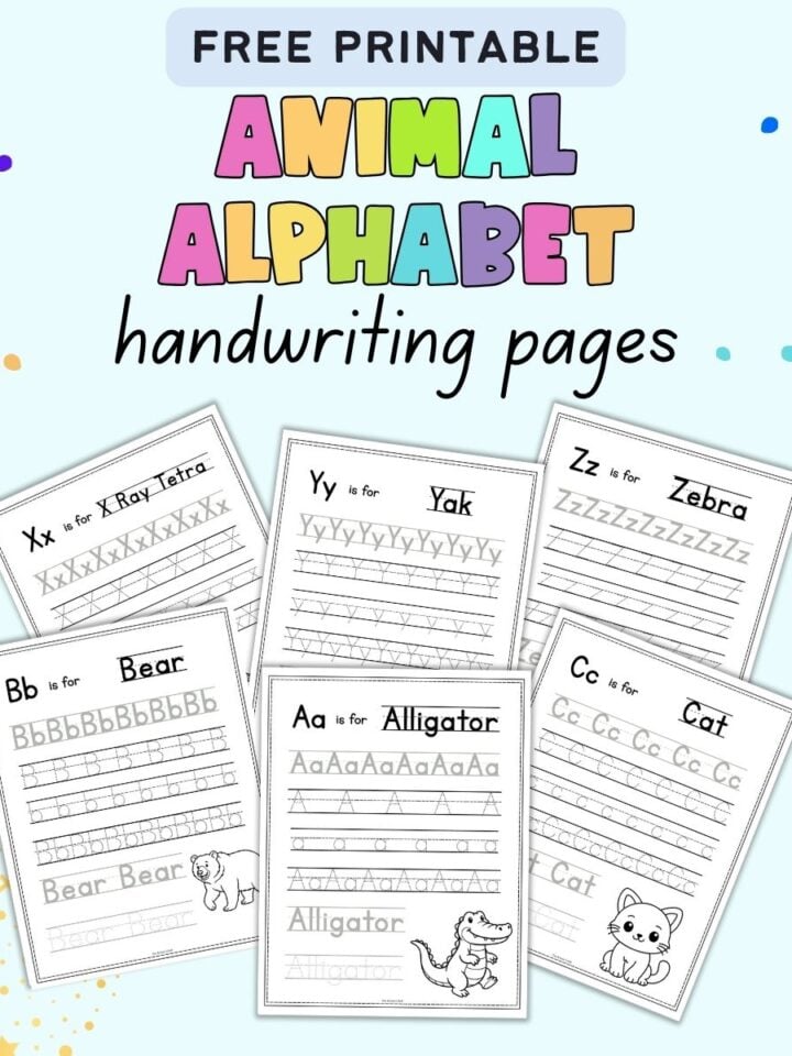 Free Printable Alphabet Handprint Crafts - The Artisan Life