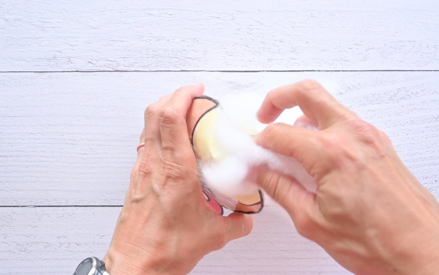 stuffing a mushroom paper squishy