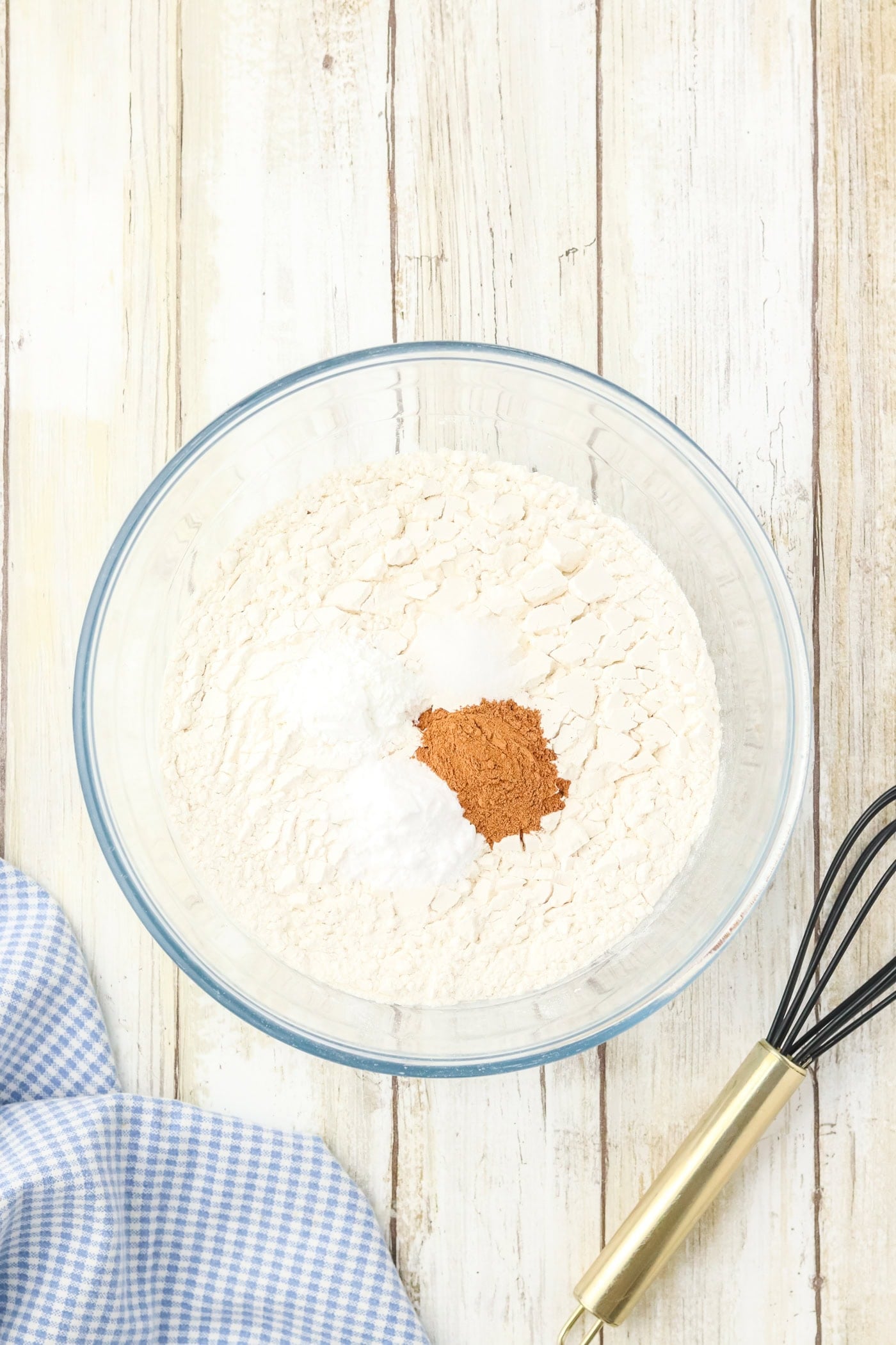 combining dry ingredients for chalkboard sugar cookies