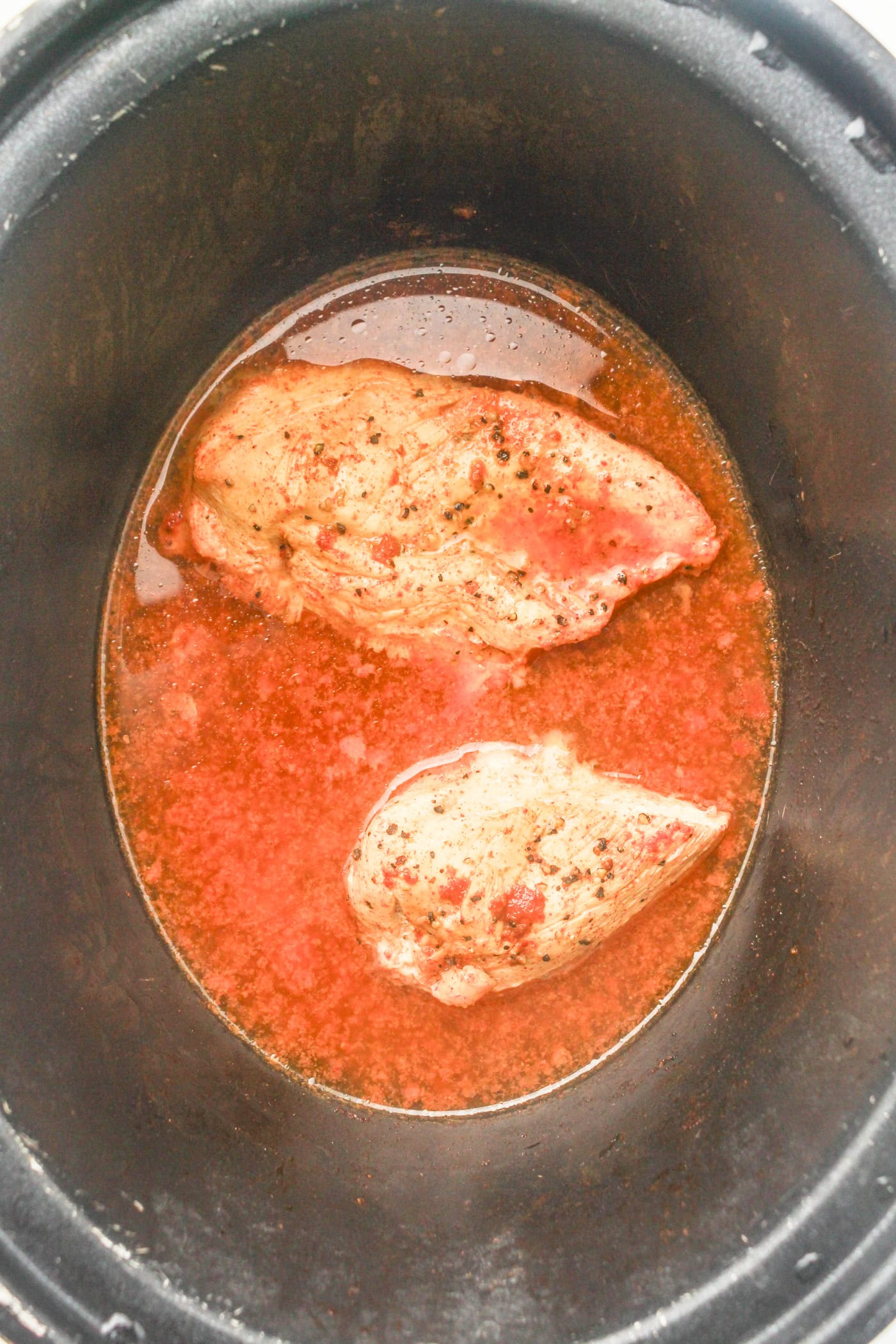 uncooked slow cooker honey bbq chicken
